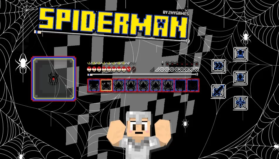 Spiderman - Custom Hotbar Texture Pack