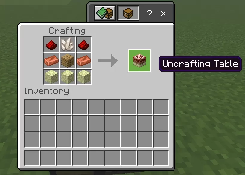 Uncraft Table Mod