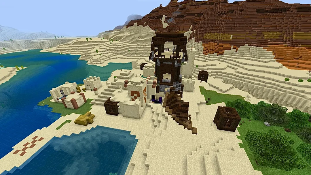 Five Structures near Spawn