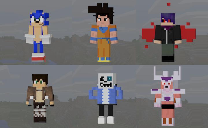 Game & Anime 4D Skin Packs (5 Packs)