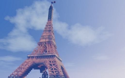 Eiffel Tower schematic - building