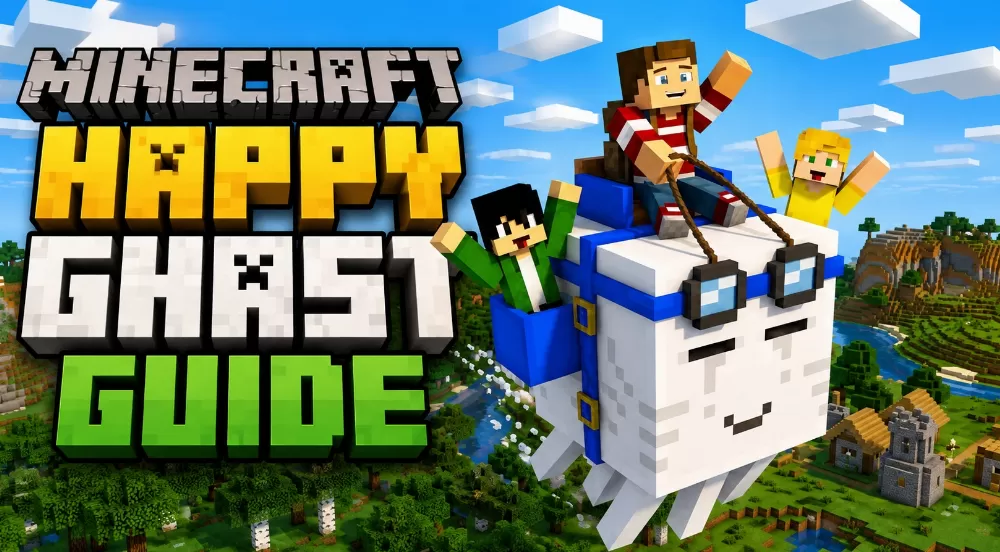 How to Get a Happy Ghast in Minecraft BE: Full Breeding Guide