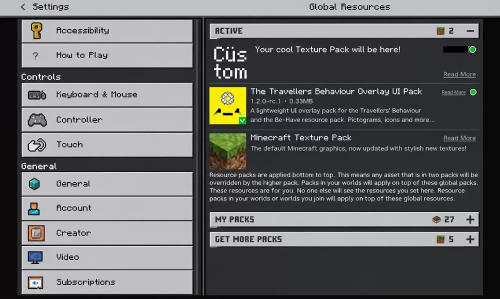 Ty-el's Settings Overlay UI Pack