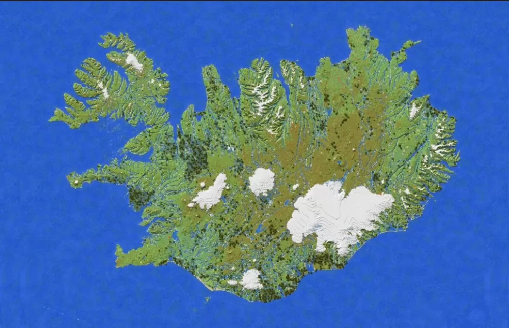 Iceland Survival Map