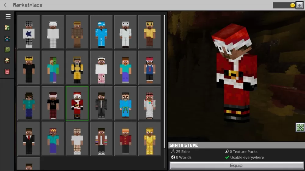 Multiple Steve Skinpack