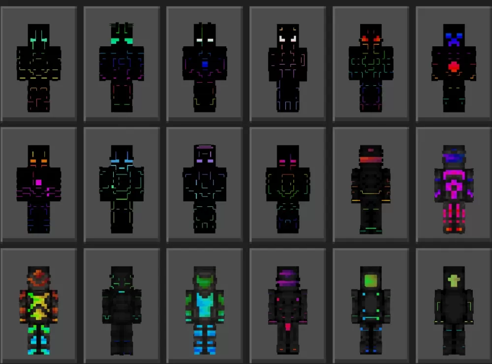 Neon Cyber Glow Skinpack