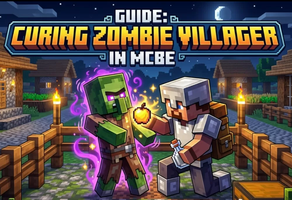 How to Cure Zombie Villager in Minecraft BE