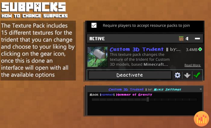 Custom 3D Trident Textures | Texture Pack