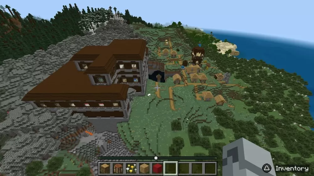 Rare Bedrock Seed: 5 Major Structures at Spawn