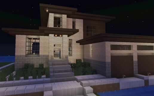 SeaCrest - A Modern / Suburban home schematic - building