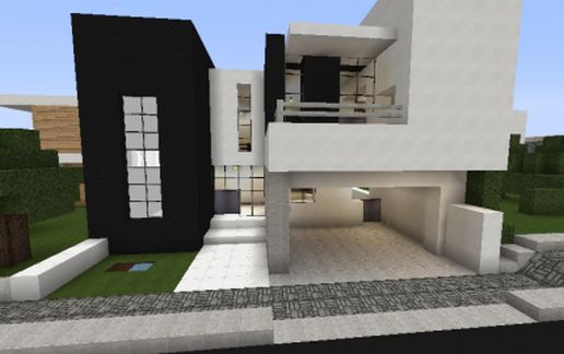 modern house schematic - building