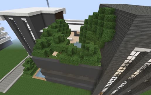 modern hotel schematic - building