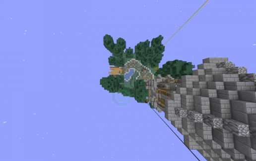 Floating Island + Tower schematic - building