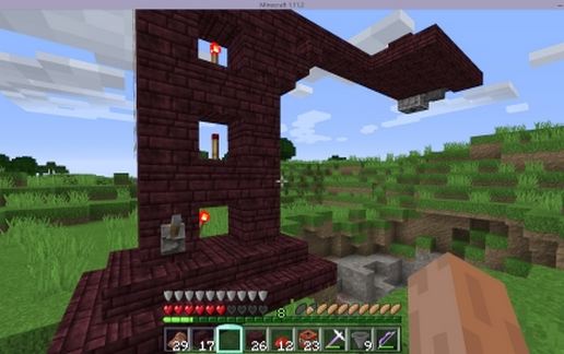 Auto TNT hole digger schematic - building