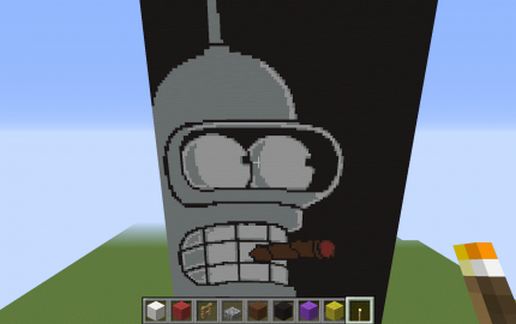 Bender Futurama schematic - building