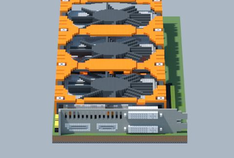NVIDIA GeForce GTX TITAN iChill (Tri-Fan) (Inno3D) schematic - building