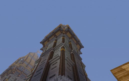 huge guard tower schematic - building
