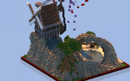 50x50 Medieval Plot Build schematic - building