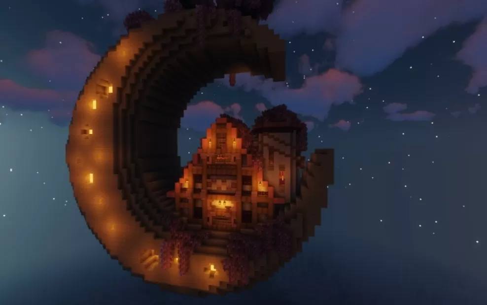 Moon-Themed Fantasy House