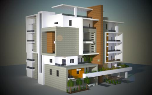 Medium Modern Apartments schematic - building