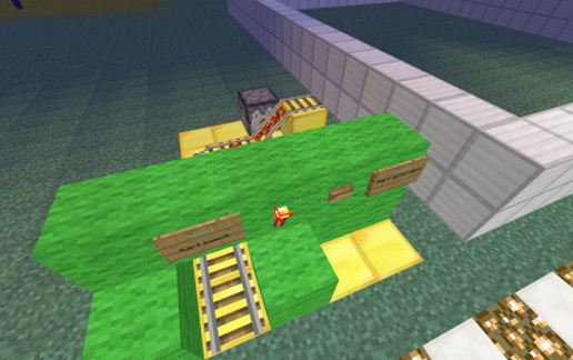 Minecart Dispensing System schematic - building