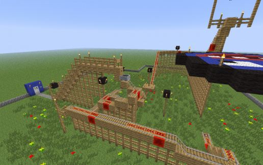 Monster Roller Coaster schematic - building