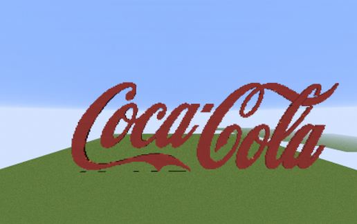 Cocacola Logo schematic - building