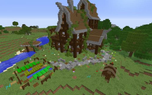 Rustic wooden house