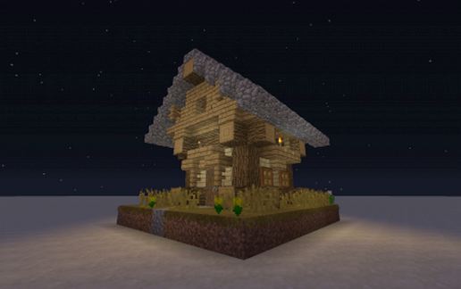 medieval house schematic - building