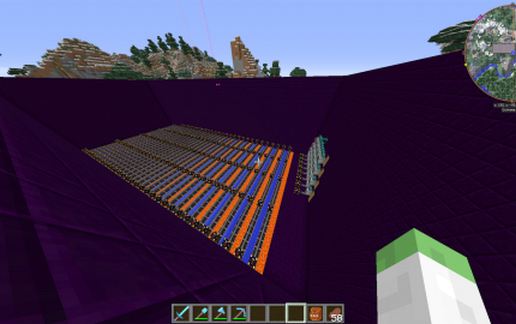 Huge Compressed Cobblestone Factory schematic - building