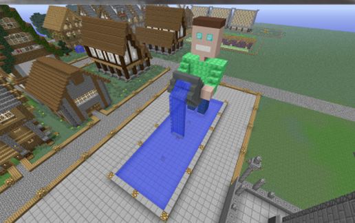 Human fountain schematic - building