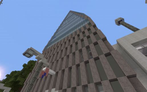 One World Trade schematic - building
