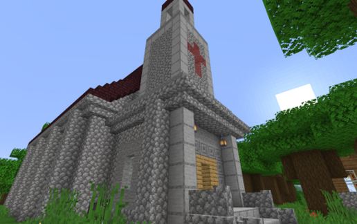 Church Nether Portal schematic - building