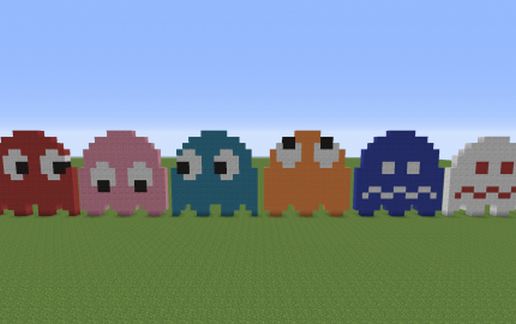 Pac-man Ghosts schematic - building