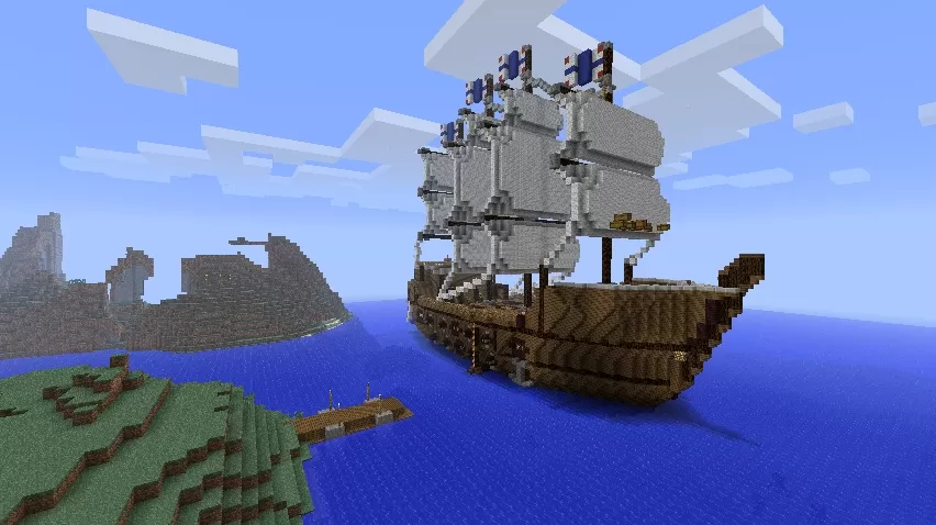 Temper's Trading Ship schematic - building