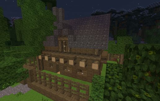 wooden house schematic - building