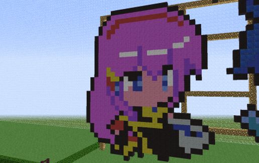 Chibi Luka Pixel Art schematic - building