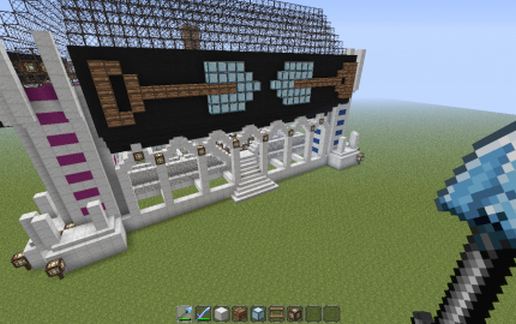 4 player Spleef Arena schematic - building