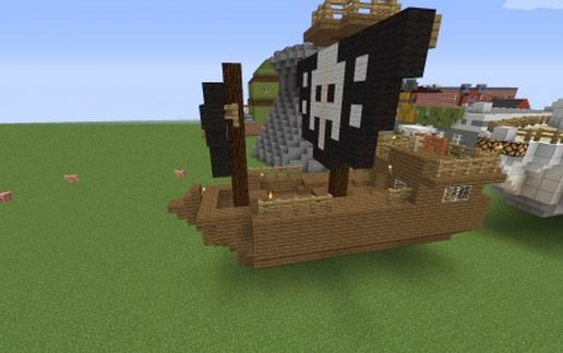 Pirate Ship schematic - building