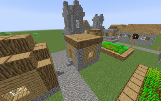 NPC Village "blocky house" schematic - building