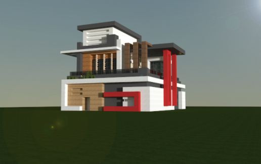 Modern redstone house schematic - building