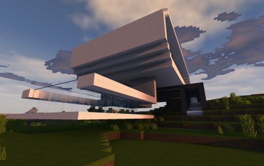Modern house schematic - building