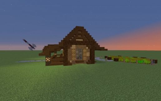 Small Survival Cottage House schematic - building