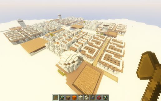 Npc desert village makeover into town schematic - building