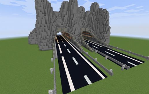 Highway tunnel schematic - building