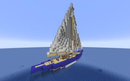 J-class yacht Endeavour schematic - building