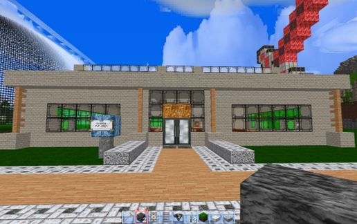 Train-end-station schematic - building