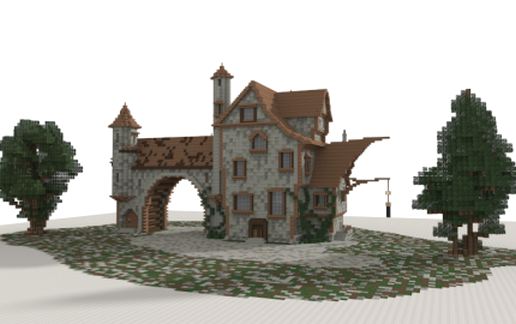 Large Medieval House schematic - building