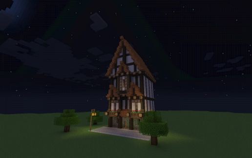 Small Medieval Townhouse schematic - building