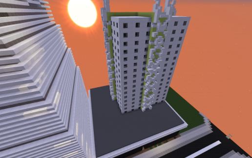 modern building schematic - building